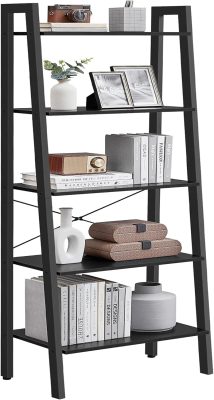 VASAGLE 5-Tier Ladder Shelf Industrial Bookcase ULLS045B56